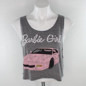 Barbie Girl Pink Car Vintage Wash Heathered Graphic Muscle Tank